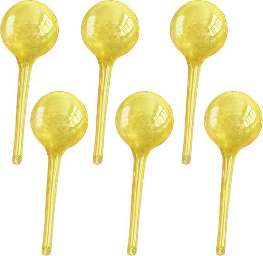 Plant Watering Devices, 6pcs Plastic Plant Watering Globes, Plant Waterer Self Watering Bulbs for Indoor Outdoor Plants