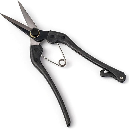 Wablade Japanese-Made Double-Edge Bonsai Pruning Shears, Precision Bud Scissors for Clean, Smooth Cuts on Soft Stems, Hand Pruner for Flowers & Plants, 5mm Capacity (Double-blade)