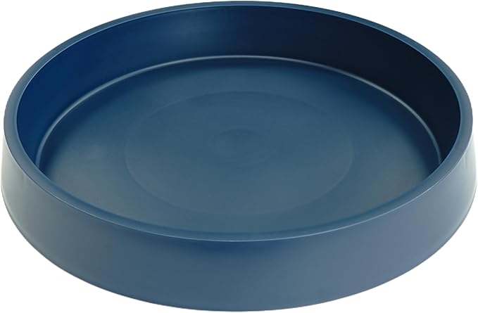 Plant Saucer Tray for Ceramic Plastic Pots, 12 inch Plant Saucers for Indoors, Pot Saucers Trays, Bird Bath Bowls, Flower Planter Water Drip Trays for Pots Base (12", Blue)