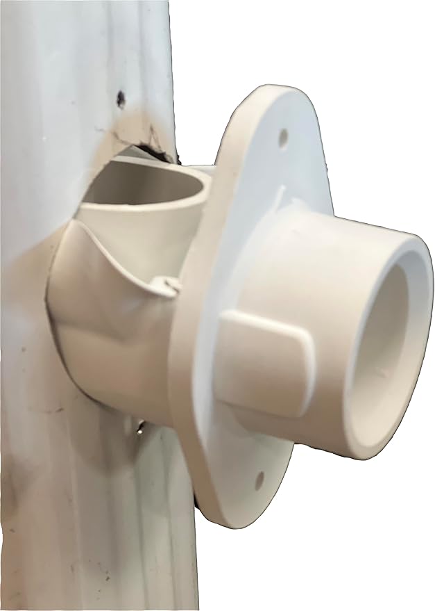 EarthMinded - Aquabarrel DIY, FlexiFit Downspout Diverter Kit for 2x3 Downspouts - Connects Your Rain Barrel to The Downspout - | White