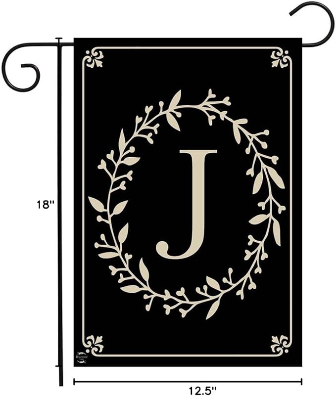 Briarwood Lane Classic Monogram Letter J Garden Flag