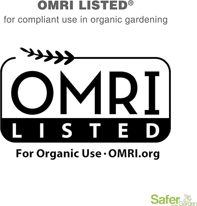 Safer Brand Garden Fungicide Ready-to-Use Spray - Prevents & Controls Powdery Mildew, Black Spot, Leaf Spot & Rust - OMRI Listed for Organic Gardening - SG5450, 24 oz Spray