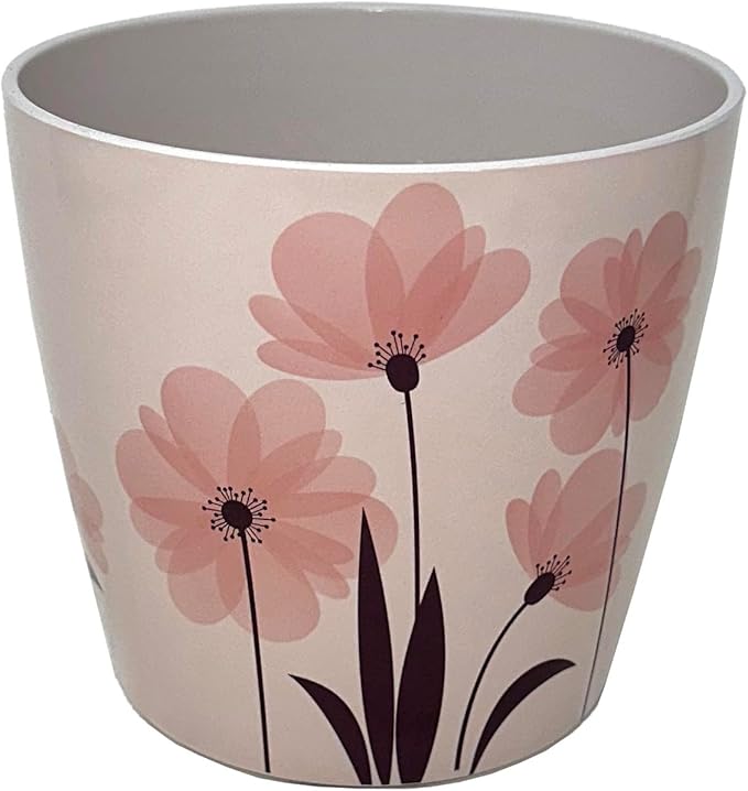 7” Self-Watering Pot – Eco-Friendly Bamboo Planter, Biodegradable & Plastic-Free, Indoor/Outdoor Plant Pot with Built-in Water Well for Healthy Root Growth