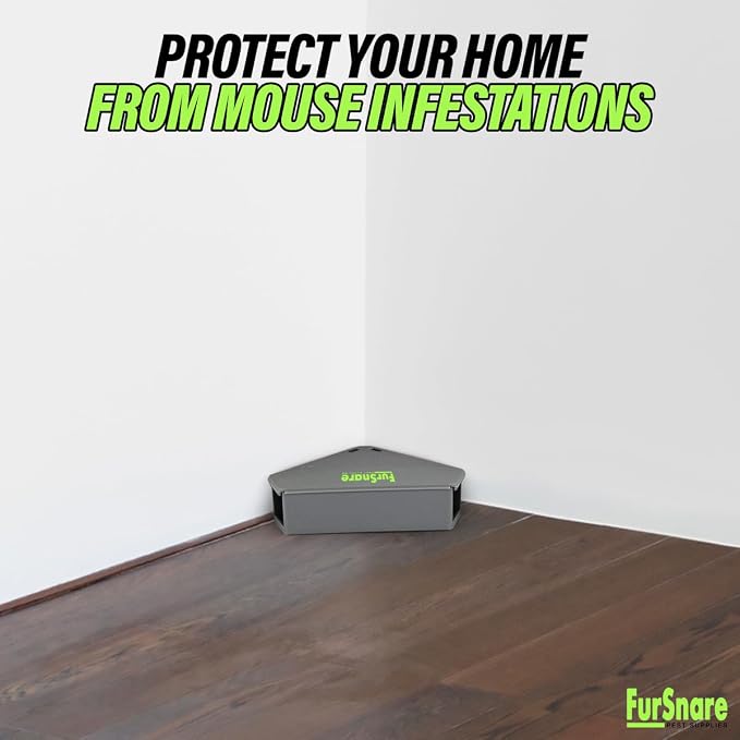 Furnsnare Mouse Bait Station (6 Pack) - Bait Boxes for Mice and Rats with Lockable Keys - Weatherproof Outdoor Mouse Bait Stations- Safe for Kids & Pets