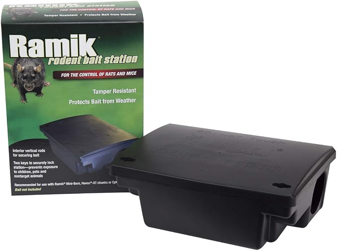 Neogen 000550 Rodent Bait Station,Black,(Pack of 6)