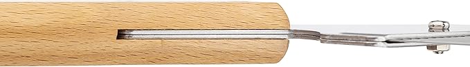 Nisaku NJP2515 Zassou Burush Pro S Sidewalk Weeder Japanese Stainless Steel 3.25-Inch Blade, 6.5-Inch Wood Polished Handle