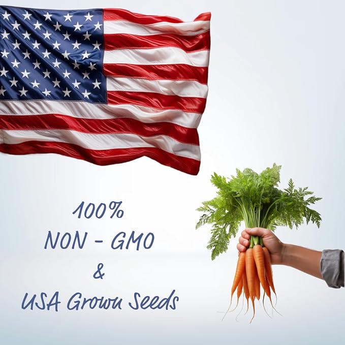 Vegetable, Flower, and Herb Seed Set - 10 Varieties of Non-GMO and Heirloom Premium Seeds for Planting - Beefsteak Tomato, Jalapeno, Spinach, & More!