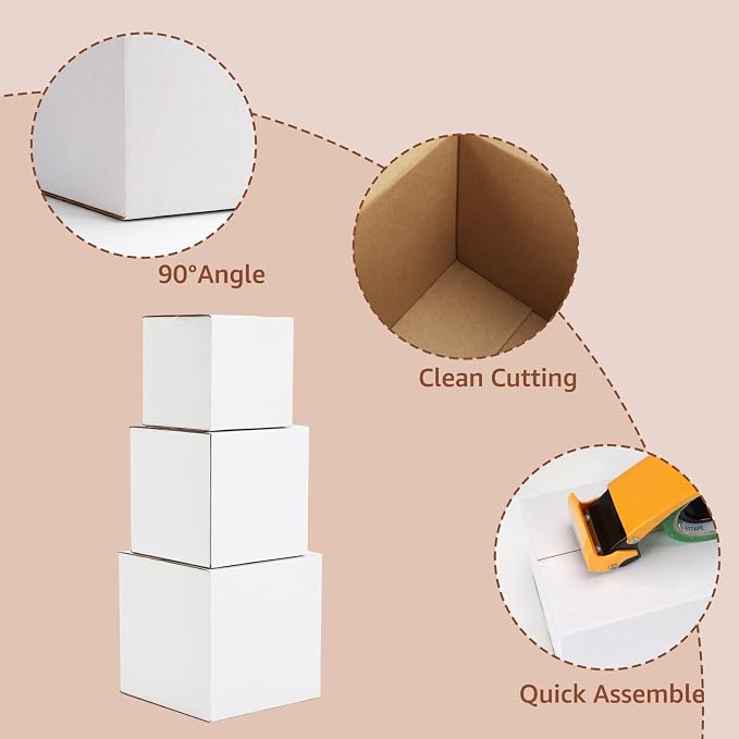 Hoikwo 30 Packs Shipping Boxes Mixed Sizes