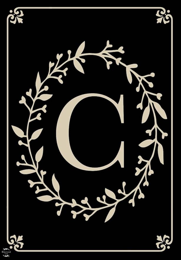 Briarwood Lane Classic Monogram Letter C Garden Flag