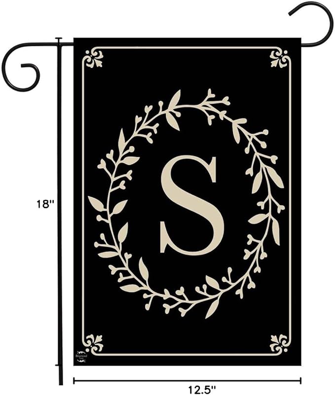 Briarwood Lane Classic Monogram Letter S Garden Flag