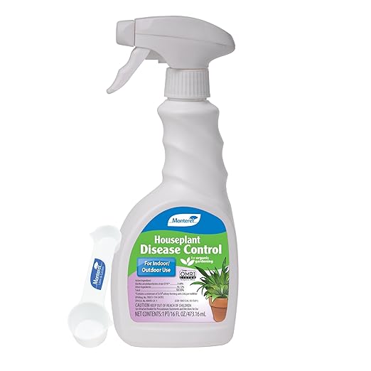 Monterey Houseplant Disease Control RTU, Organic Indoor & Outdoor Plant Spray, Controls Fungal & Bacterial Diseases, Bundled with Garden Measure Spoon - 16 fl oz