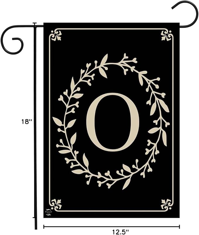 Briarwood Lane Classic Monogram Letter O Garden Flag