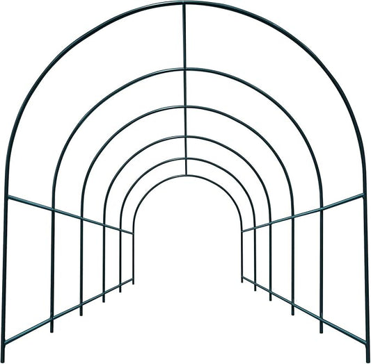 Strong Camel Greenhouse Replacement Frame for Larger Hot Garden House , Support Arch Frame Climbing Plants/Flowers/Vegetables (16.4'x 7' x 7.2')