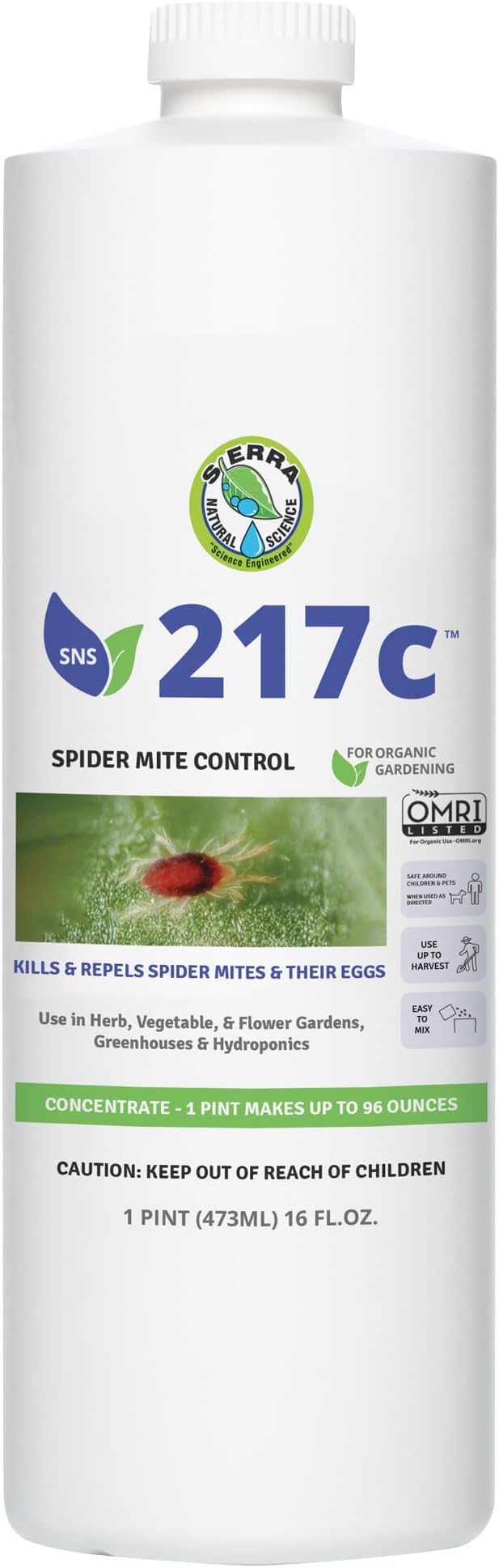 Sierra Natural Science Mite Control Concentrate - 1 Pint (SN217C16OZ)