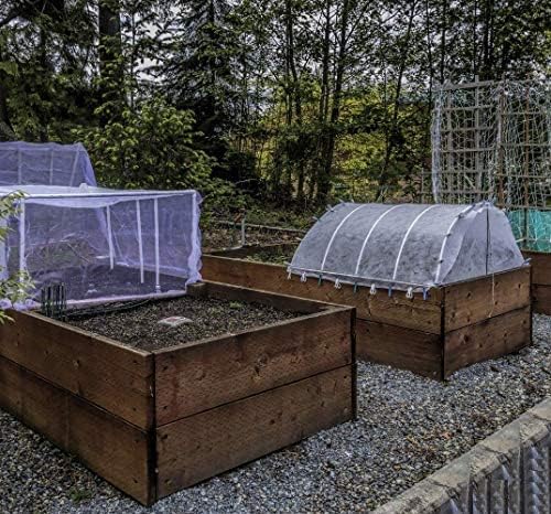 Garden Insect Netting Pest Barrier: 4'x20' Bug Netting for Garden Protection Mosquito Net Fine Mesh Cicada Tree Net Greenhouse Row Cover for Crops Plants Vegetables Flowers Fruits Silver