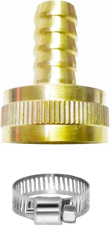 YOUHO 1PCS 3/4GHT(F) to 1/4 Barb Garden Hose Adapter Garden Hose to Pipe Fittings Connect, Garden Pipe Joint Extension Repair Fitting