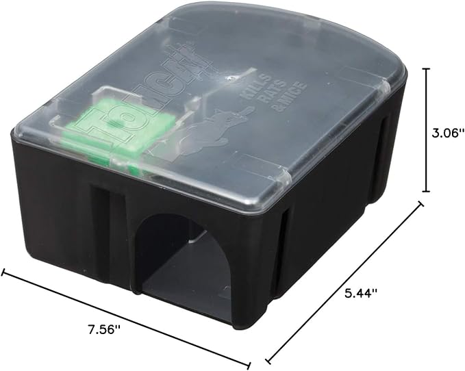 Tomcat Rat & Mouse Killer, Child & Dog Resistant, Disposable Station | 1 Pre-Filled Ready-To-Use Bait Station, Indoor and Outdoor Use, Weather Resistant, Easy Monitoring