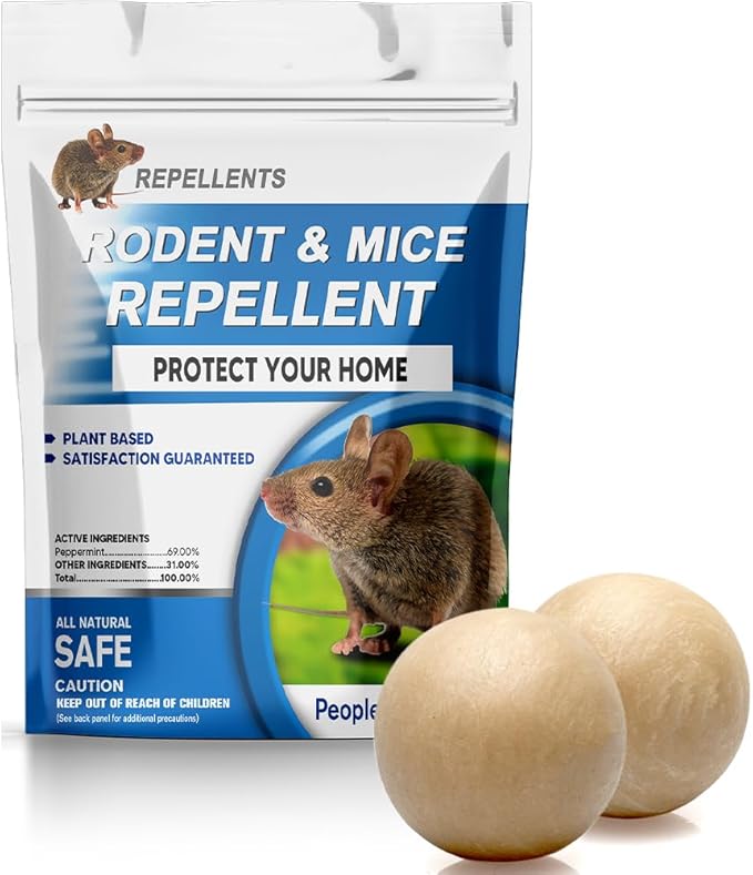 CONKAT Rodent Repellent Indoor,Mouse Repellent,Mice Repellent Indoor,Rodent Away Repellant,Rat Repellent,Keeps Mice Away,Peppermint Oil Repel Mice from Nesting,Covers 50 sq. ft (1 Ounce (Pack of 2))