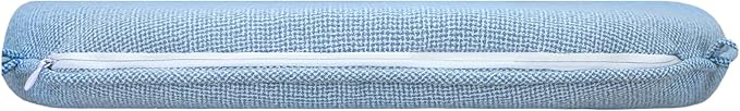 SleepMan Outdoor 17"x16" Chair Cushions with Ties Set of 4, Water Resistant All Weather U-Shape Seat Pads for Patio Garden Furniture Indoor Fade Resistant Patio Cushions (Light Blue)