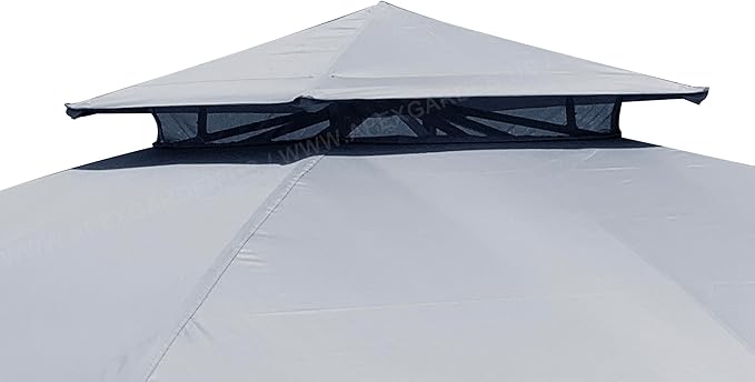 Replacement Canopy Top for the Lowe's allen roth Gazebo Model # TPGAZ2303, TPGAZ2403, TPGAZ2303-ABCD, TPGAZ2403-AC (Grey)