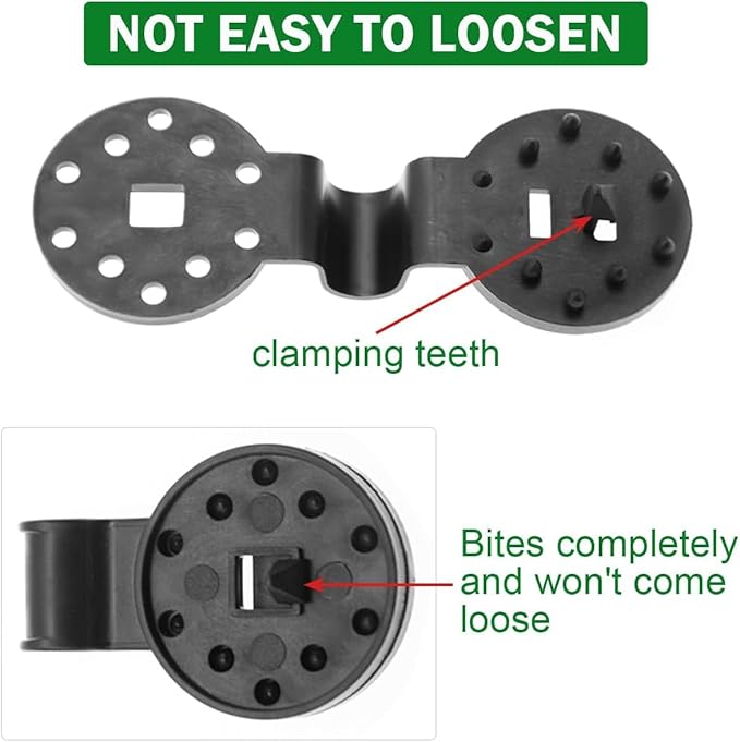 2026 New Shade Cloth Heavy Duty Lock Grip, Shade Cloth Clips Windproof Awning Clamp Grip, Universal Shade Clothes Clips for Sun Shade Sail Tarpaulin Mesh Canopy Fence (50, Black)