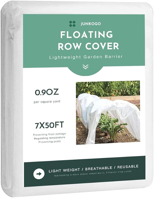 Plant Freeze Protection Cover, 7x50ft Frost Cloth Winter Garden Blanket, Floating Row Cover for Cold Weather and Shade, Perfect for Outdoor Vegetables, Trees, Greenhouse