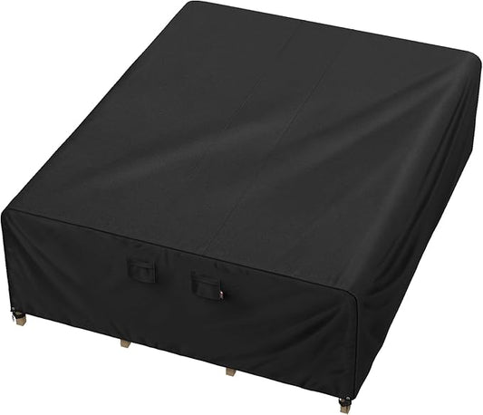 iBirdie Outdoor Patio Furniture Set Covers 110 x 90 inch Waterproof Weatherproof Rectangular Cover, Heavy Duty 600D for Outside Dining Table and Chairs