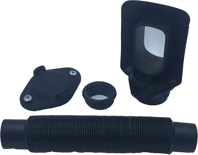 EarthMinded - Aquabarrel DIY, FlexiFit Downspout Diverter Group for 3x4 - Connects Your Rain Barrel to The Downpipe - No Drill Bits