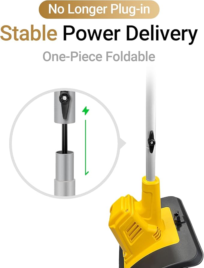 Cordless Brushless Garden Tiller Cultivator Compatible with dewalt 20v Battery (Tool Only), 10’’ Wide 7’’ Deep Electric Soil Rototiller, 48-Tine Mini Rotary Areator for Garden Beds & Soil Preparation