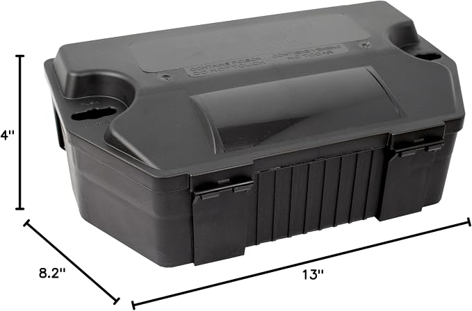 Victor Refillable Rodent Bait Station - XL Rodenticide Bait Station - Also Holds Rat Traps - Indoor and Outdoor Use - M901RB - Poison and Kill Rats