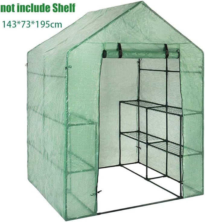 Gonetre Portable PVC Garden Greenhouse Cover Outdoor Mini Walk in Greenhouse Horticulture Other Horticultural Supplies (A), Gonetrehqfskrt02z-48