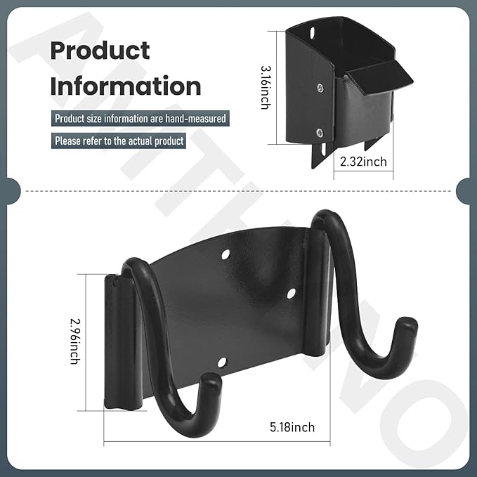 AMTHKNO Wheelbarrow Storage Bracket - 90 lbs Capacity, Use for Most Wheelbarrows, Effectively Saving Space in Gardens Shed or Workshops, Comes with Spring Loaded Lift Latch Safety Catch Feature