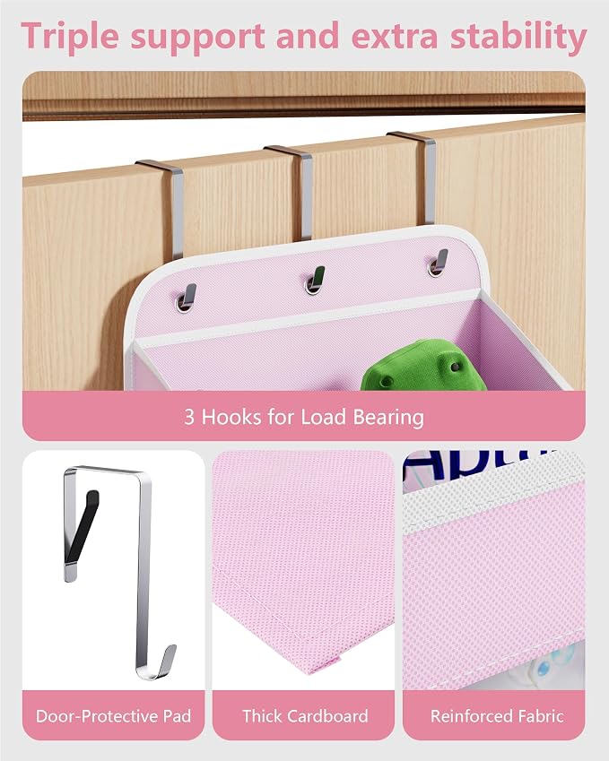 OneDream 5-Tier Over the Door Organizer, Baby Clothes Organizer for Nursery