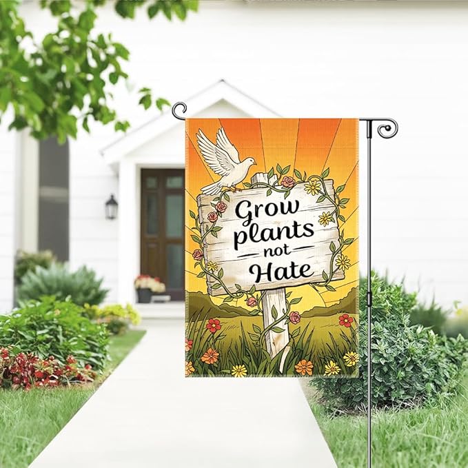 Garden Flag, Funny Welcome Yard Flag for Outside, Religious Garden Gifts, Christian Yard Sign Home Décor, Christian Bible Musical Notes Flag (Green)