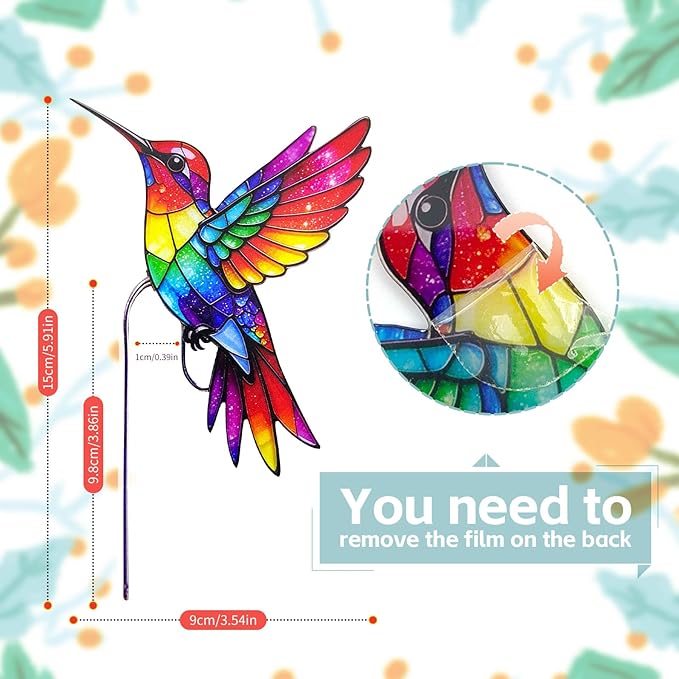 Hummingbird Gifts for Women Mom Grandma - Humming Bird Plant Lover Mothers Day Birthday Gifts Garden Decor - Hanging Planters for Indoor Outdoor Plants Pots Accessories