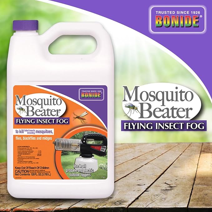 Bonide Mosquito Beater Flying Insect Fog, 128 oz Ready-To-Use Kills Insects and Mosquitoes in Lawn and Garden