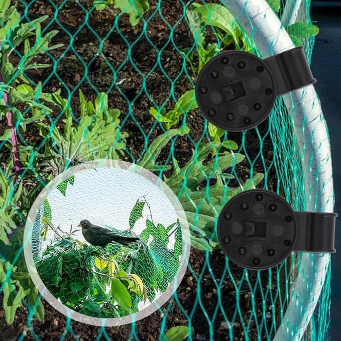 50pcs Shade Cloth Clips,Shade Cloth Heavy Duty Lock Grip for Sunshade Net,Gardening Greenhouse ShadeCloth Fix Clamp,Windproof Awning Clamp Grip Tarp Clips,1 Drawstring Bag