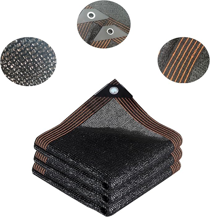 Outdoor Shade Cloth 90% Sunblock Shade Mesh Tarp with Grommets for Garden Greenhouse Pergola Patio Plants Chicken Coop Porch Dog Kennel Cover 10 x 20