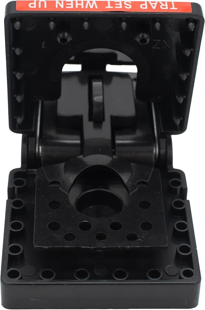 JT Eaton 409 Jawz Indoor Plastic Mouse Trap for Solid or Liquid Bait, Instant Kill Mouse Traps, No-Touch Disposal with Trap Set Indicator 6-Pack | No-Touch Disposal; Accepts Solid or Liquid Bait; Trap-Set Indicator; For Indoor Mouse Control; 6-Pack; Mo...