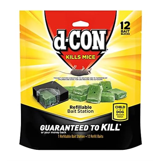 d-Con Corner Fit Mouse Poison Bait Station With 1 Station And 12 Refill Baits