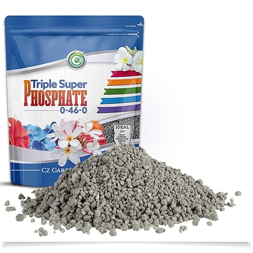 Triple Super Phosphate 0-46-0 Fertilizer Made in USA - TSP Phosphorus Plant Food for Indoor/Outdoor Plants, Flower Gardens, Fruit and Vegetable Gardens, Holistic Herbs, Trees and More!