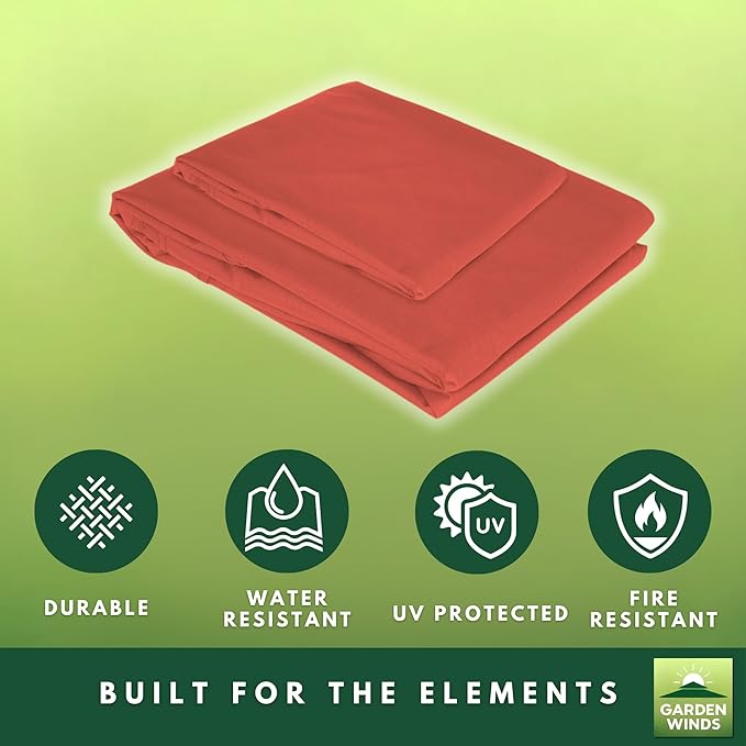 Garden Winds Reinforced RipLock 350 Replacement Canopy Top Cover Compatible with Madaga 10' x10' Gazebo Models L-GZ136PST, L-GZ136PST-7, L-GZ136PST-2 - Terra Cotta