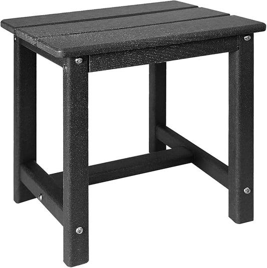 GARDENSTAR Adirondack Square Side Table,one-Tier Outdoor end Table, Patio Side Table for Pool,Porch,Backyard,Relaxing Companion