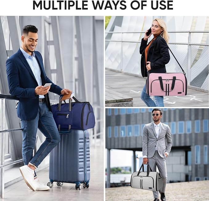 BALEINE Garment Bags for Travel, Water Resistant Carry on Suit Bag