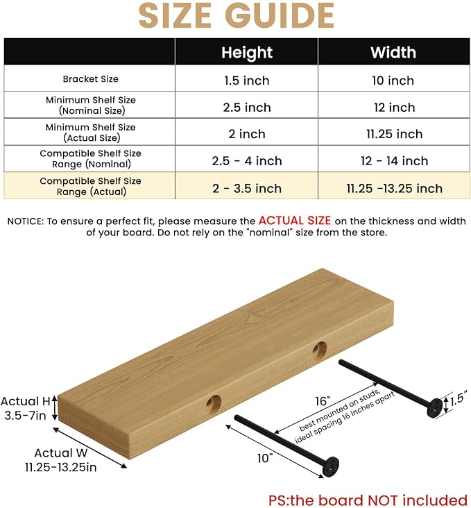 4pcs Wall Shelf Brackets Heavy Duty Floating Shelf Bracket Hidden,Invisible Black Shelving Brackets Decorative Floating Shelf Hardware Heavy Duty,Metal Shelf Support Bracket (10 inch-4pcs)