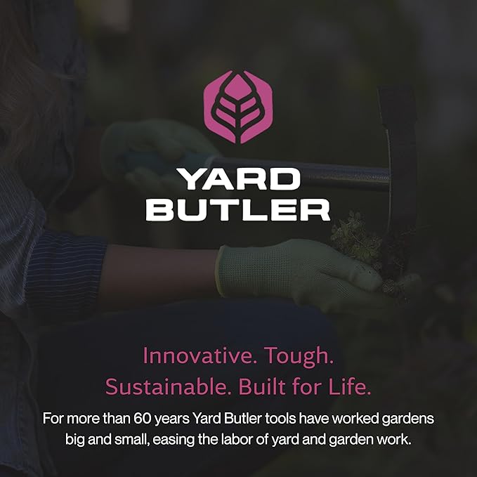 Yard Butler Terra Garden Weeder Hand Tool, ITT-1W - Essential Gardening Tool for Yardwork - Power-Coated Steel Construction - Comfortable Grip - Long-Lasting - Rust-Resistant