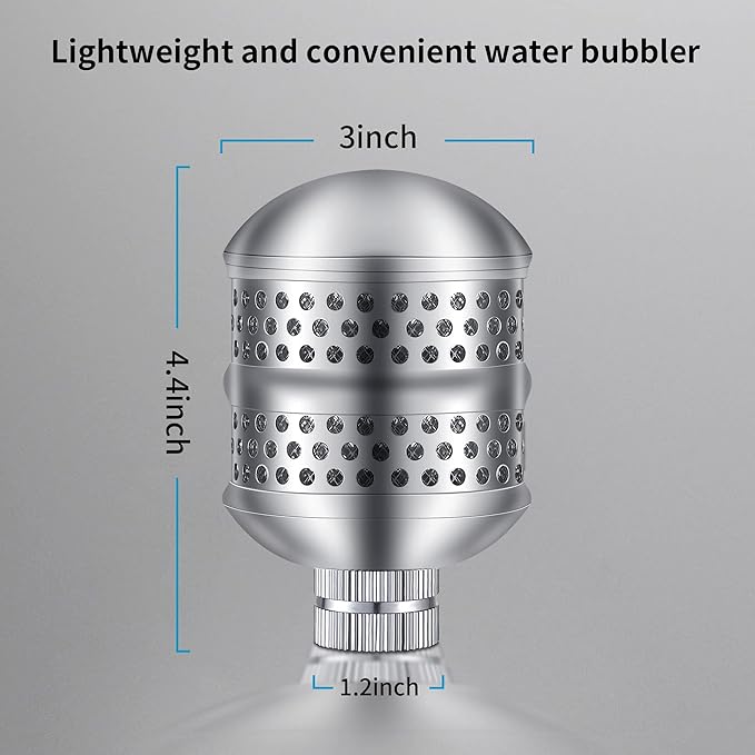 Dreyoo 1 Set Bubbler Sprinkler Heads, 3/4 Inch Internal Thread Rustproof Aluminum Diffuser Flood Nozzle for Yard, Vegetable Garden, Soaker Sprinkler with 40 Inch Tape