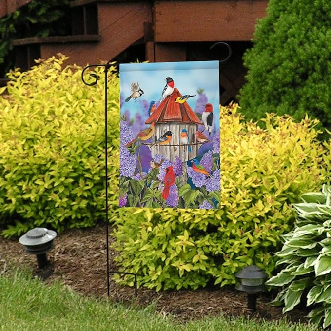 Briarwood Lane Birds and Lilacs Spring Garden Flag