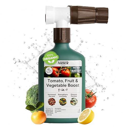 Organic Protectant for Tomatoes & Vegetables – 16oz Ready-to-Spray 3-in-1 Immunity & Yield Booster, Disease Defense—Powdery Mildew, Blight & Rust – Safe for Edible Gardens, Pets & Pollinators
