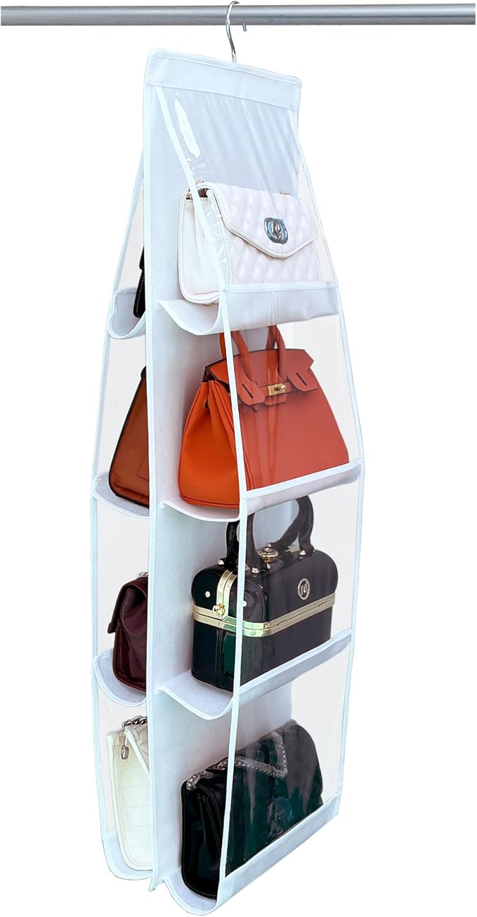 Purse Organizer for Closet, Heavy Duty Hanging Handbag Storage